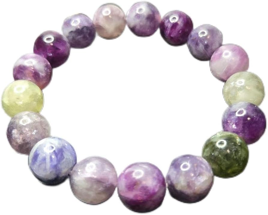 【希少石/最強品質】MIXレピドライトシリカ＊約11mm＊　天然石ブレスレット 希少石/最強品質】MIXレピドライトシリカ＊約11mm＊ 天然石